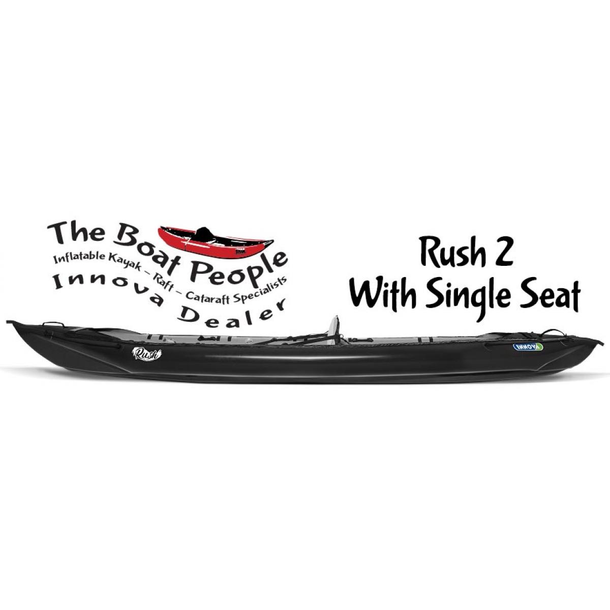 Innova Rush 2 Tandem Inflatable Kayak with Single Seat configuration